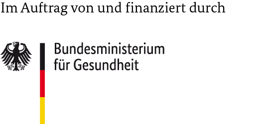 Im Auftrag und finanziert durch das Bundesministerium für Gesundheit